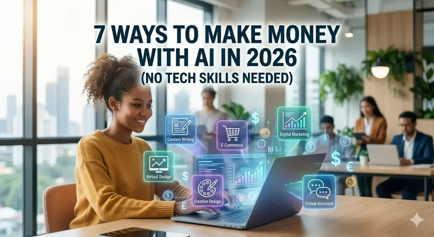 7 Ways to Make Money With AI in 2026 (No Tech Skills Needed)